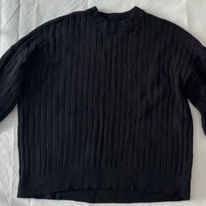 Aerie Black Knit Top